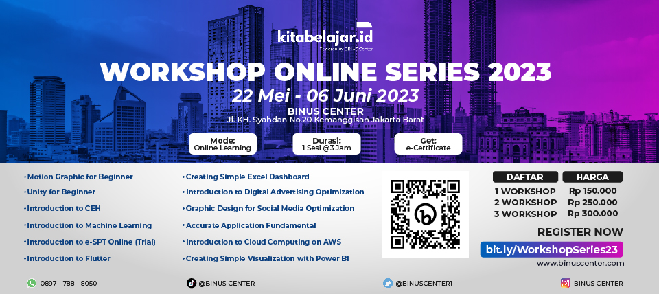 Workshop Online Series Mei – Juni 2023