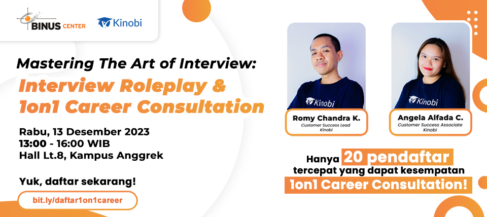 Mastering The Art of Interview: “Interview Roleplay & 1on1 Career Consultation”