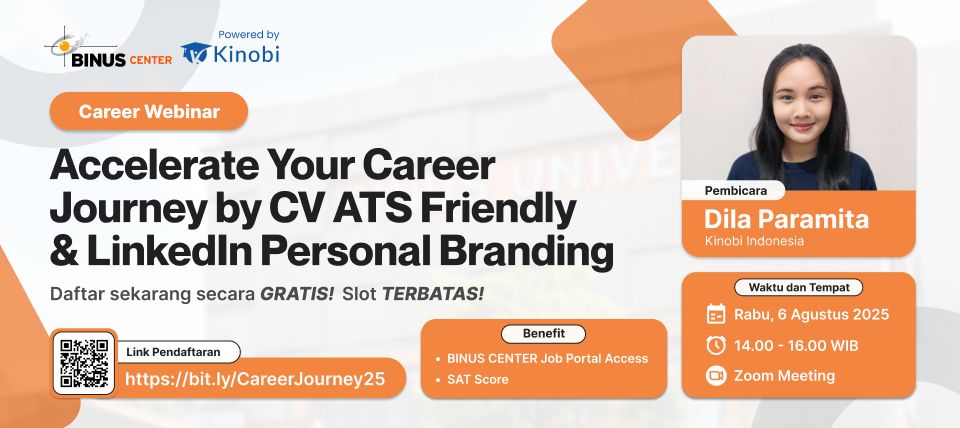 Career Webinar Accelerate Your Career Journey by CV ATS Friendly & LinkedIn Personal Branding
