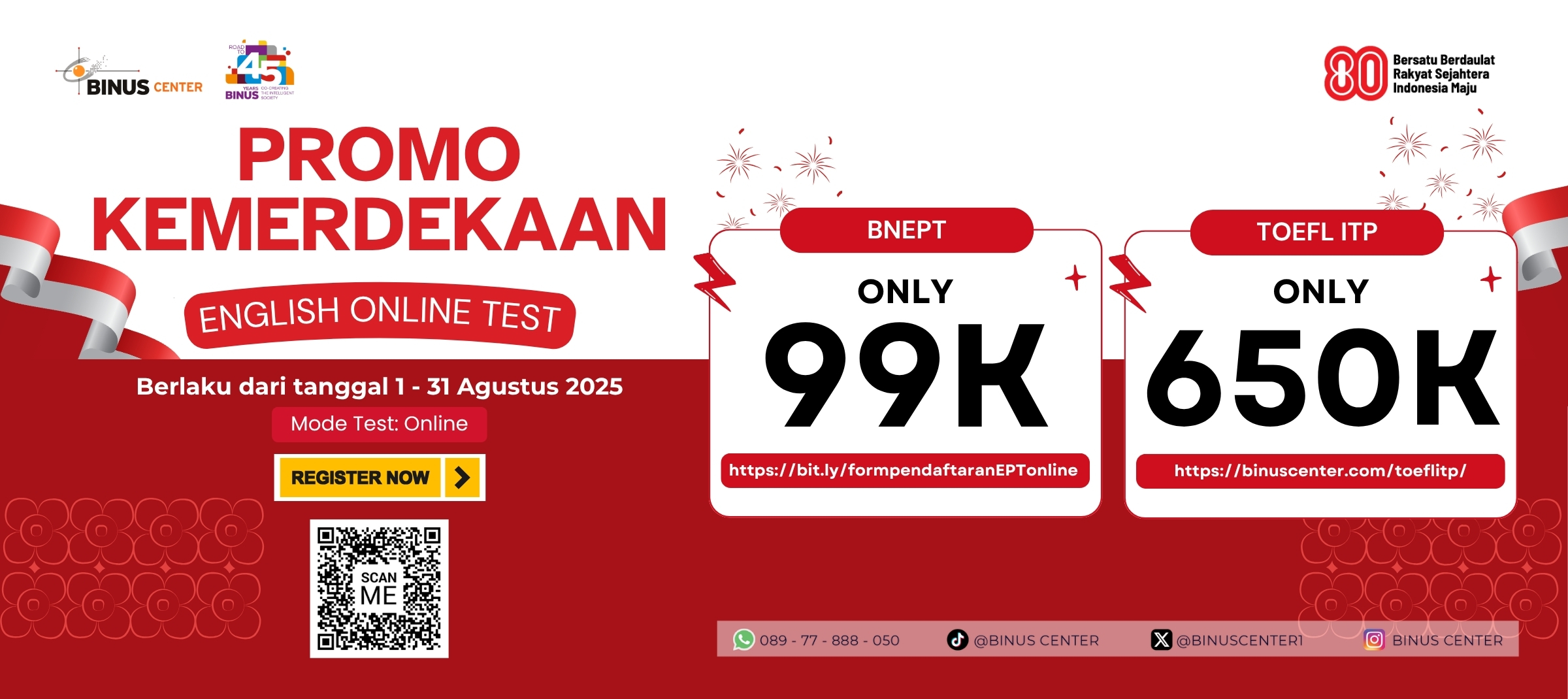 Promo Kemerdekaan English Online Test