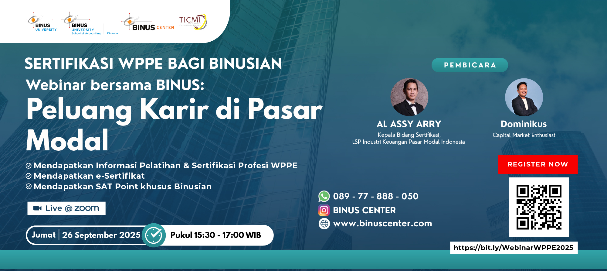 Webinar – Peluang Karir di Pasar Modal